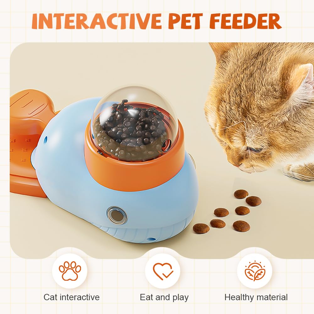 Dog Interactive Treat Dispenser Multifunctional Feeder for Pet Enrichment, Durable Slow Toy