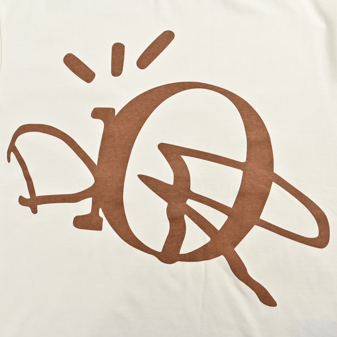 Dior 24ss lettering logo print short sleeves