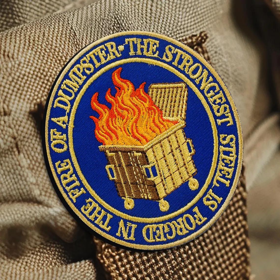Dumpster Fire Iron-On Patch