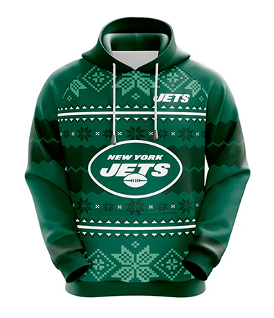 NEW YORK JETS 3D HOODIE XMAS01