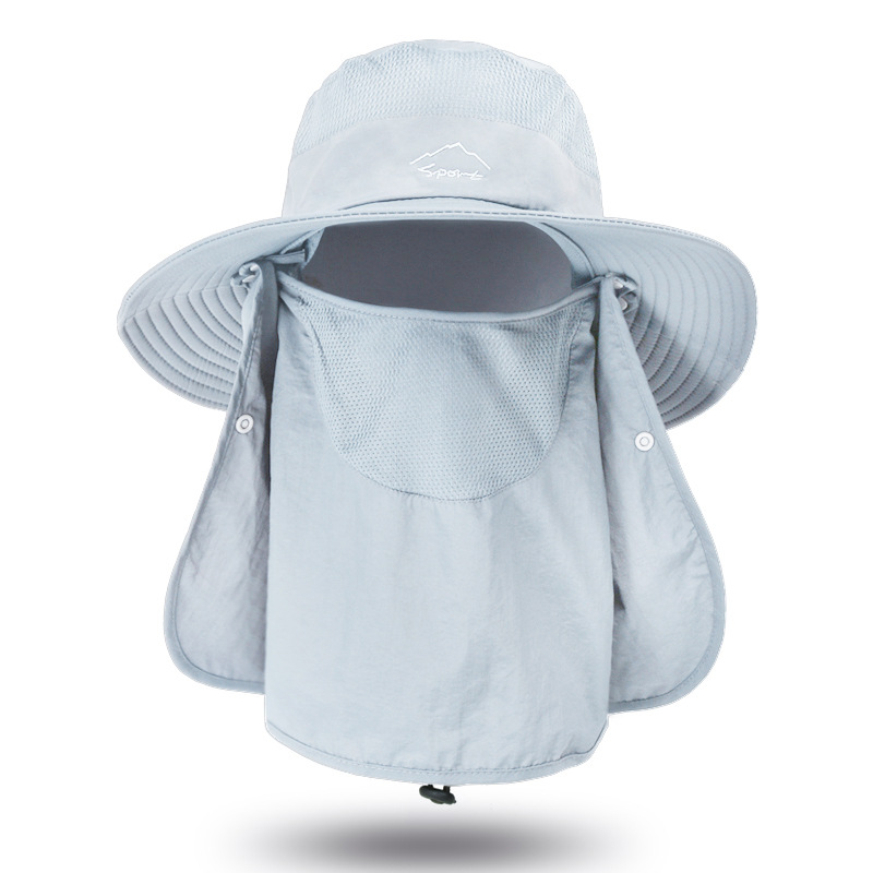 🔥 Hot Selling 🔥-[SAVE 50% OFF]--Men & Women Outdoor UV Sun Protection Wide Brim Hat with Face Cover & Neck Flap--BUY 2 GET FREE SHIPPING!