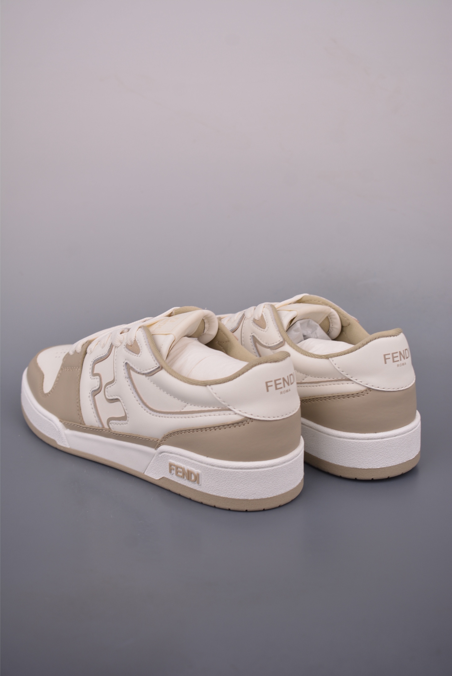 Fendi Match round toe thick sole FF print casual shoes 7E1493L11