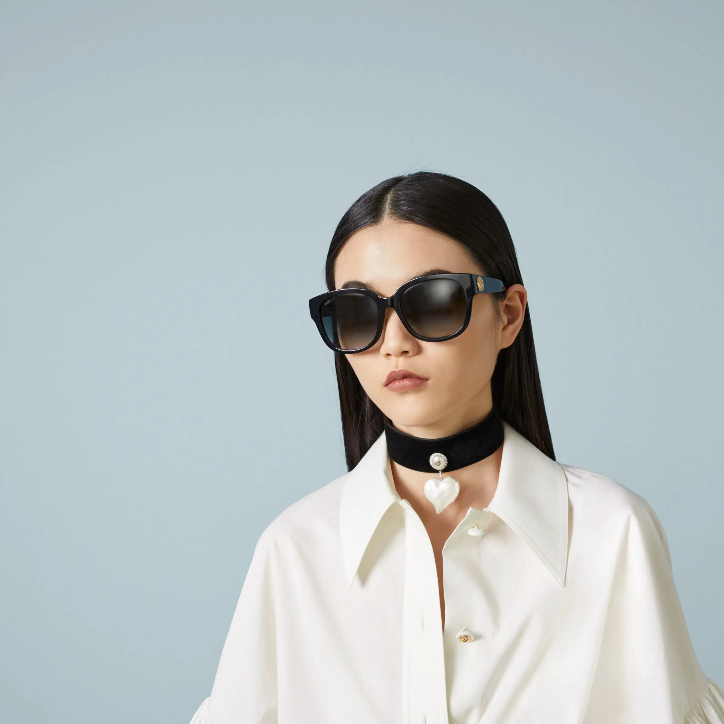 Gucci Fitted Round Frame Sunglasses