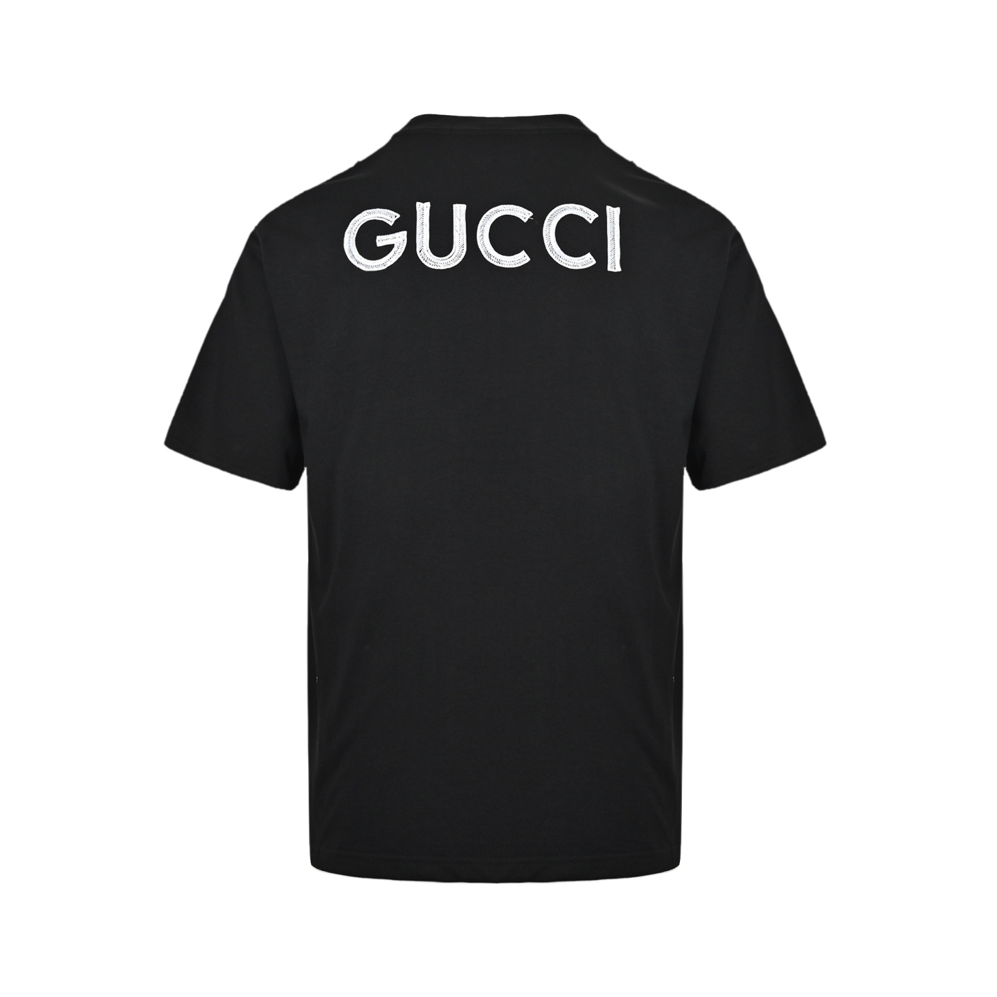Gucci 25ss front and back embroidered logo short sleeves