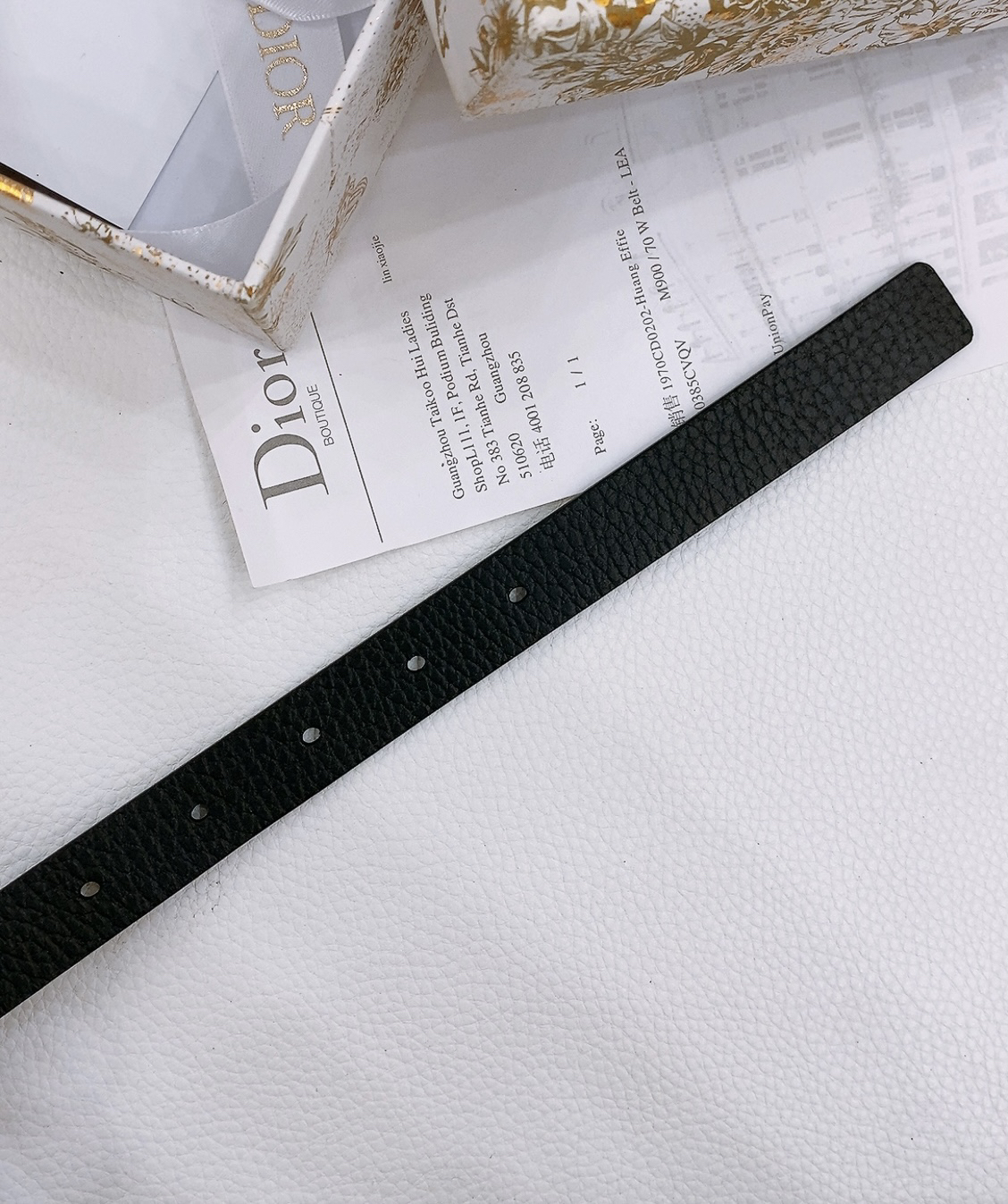 Dior Saddle Belt Cowhide Leather Belt 2.0CM Width