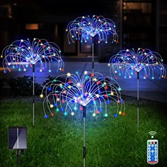 Waterproof  Solar Garden Fireworks Lamp