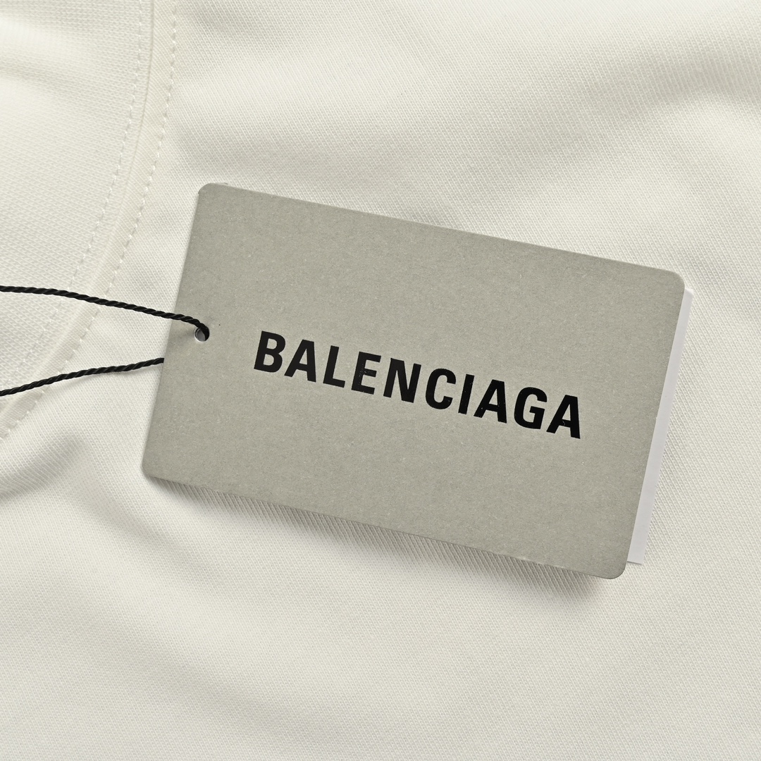 Balenciaga 24ss Manchester United jointly destroys crack print short sleeves