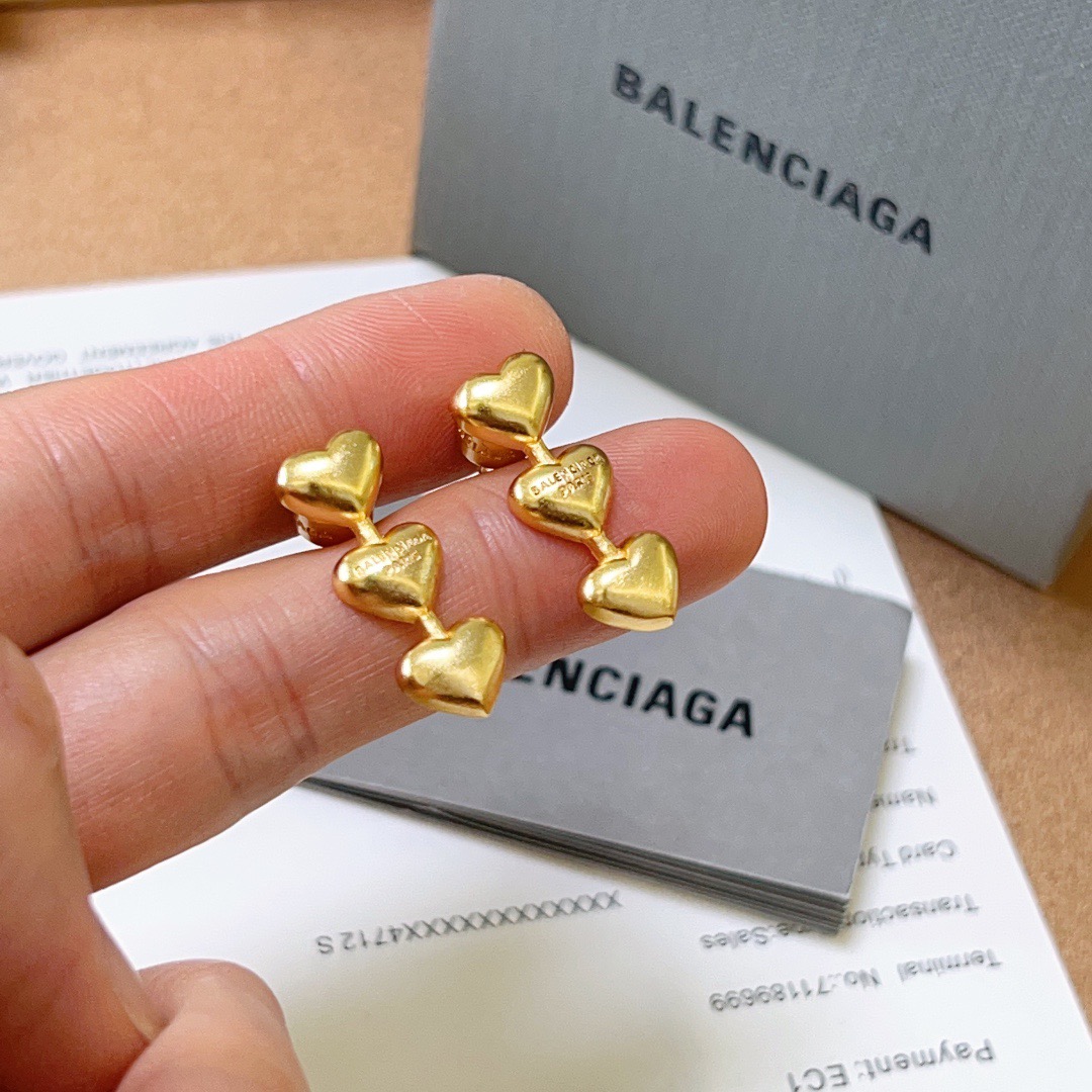 Balenciaga Heart Earrings