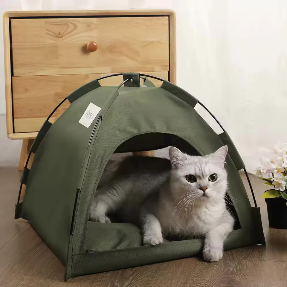 Cozy Cat & Dog Tent 🐾 | Portable Pet Hideaway for Cats & Small Dogs