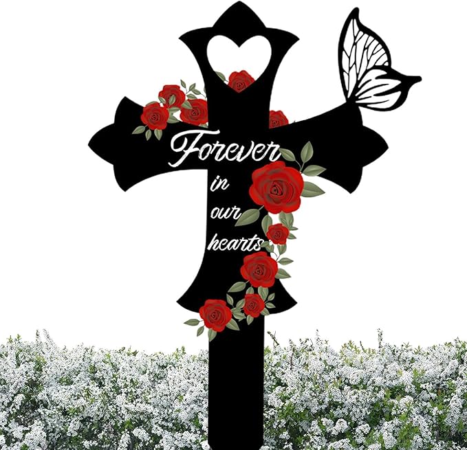 ✝️🙏Metal Cemetery memorial crosses