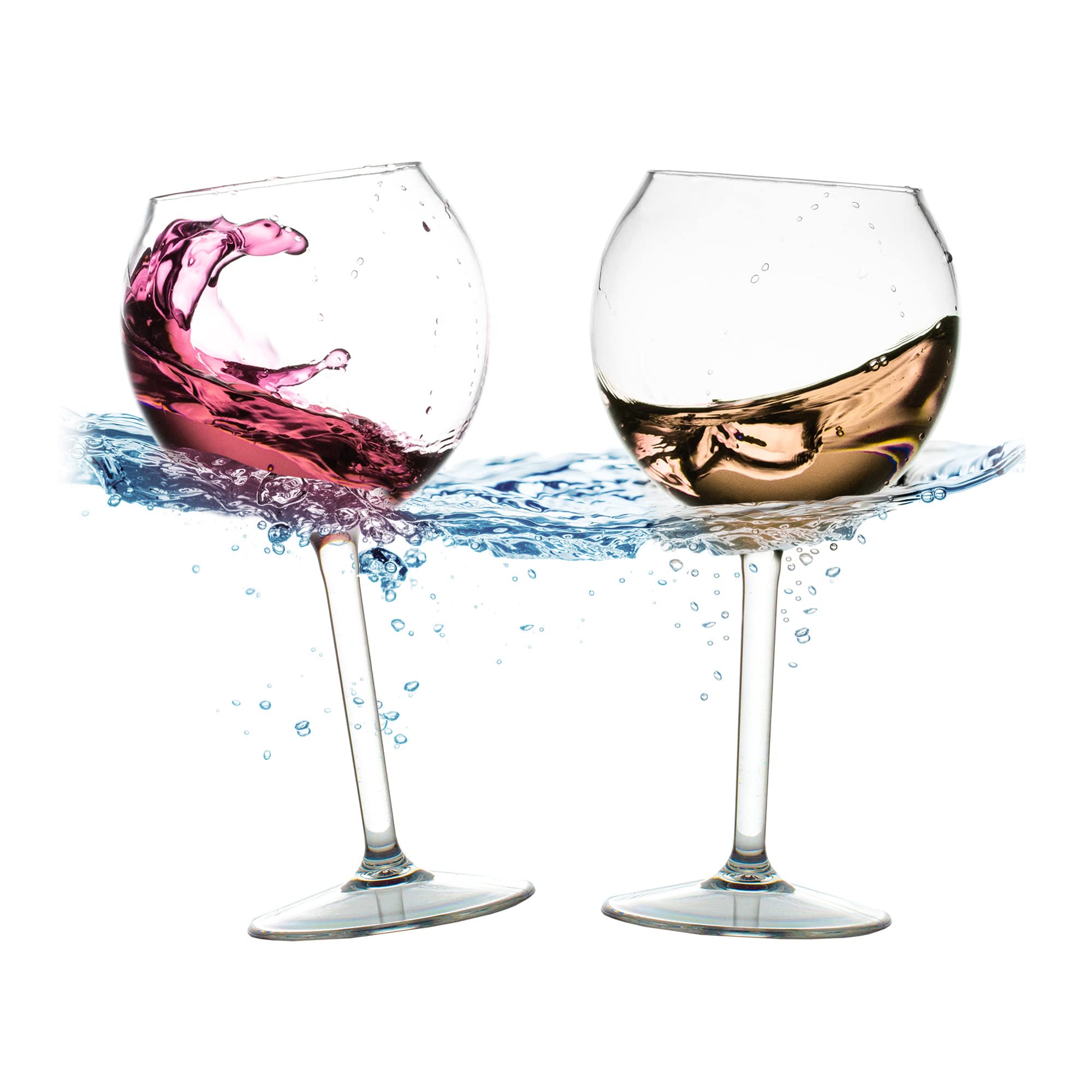 Floating Wine Glasses for Pool (18 Oz | Set of 2)