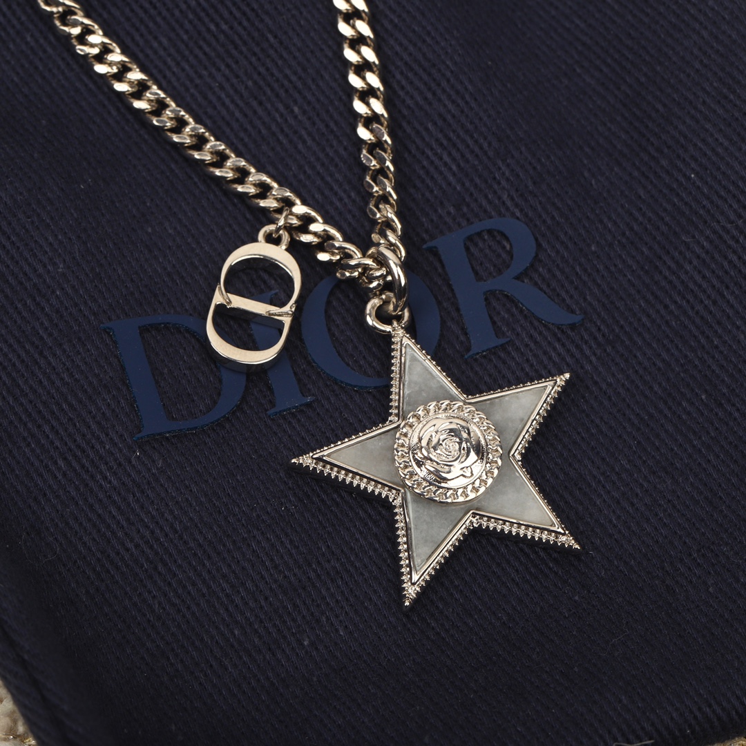 Dior Pentagram Necklace