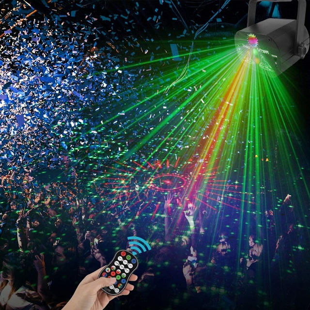 (🎅EARLY XMAS SALE - 50% OFF) RGB DJ Disco Stage Laser Light Sound Activated Led Projector Party Lights