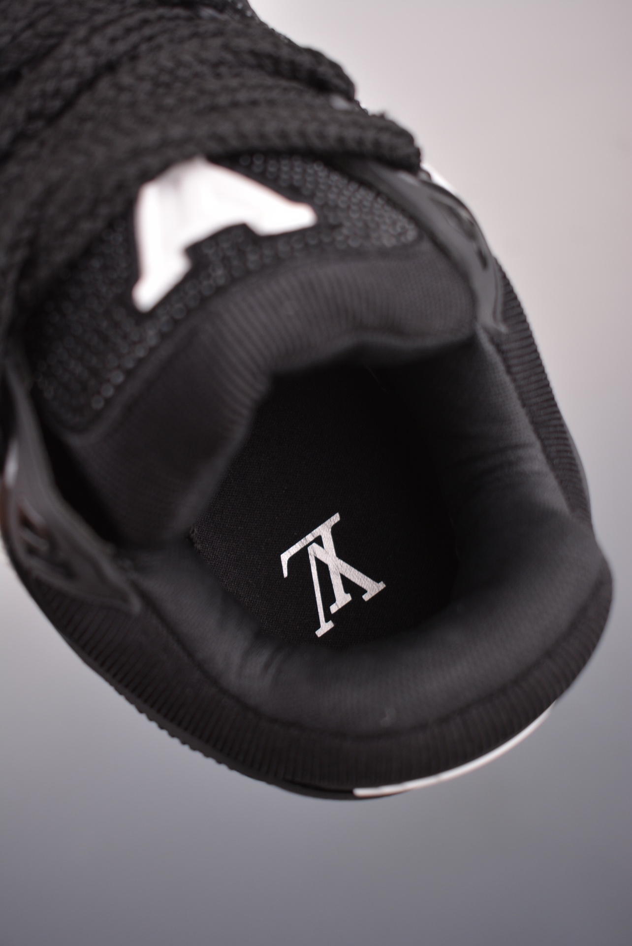Louis Vuitton Trainer Maxi Low Sneaker Black and White Diamonds