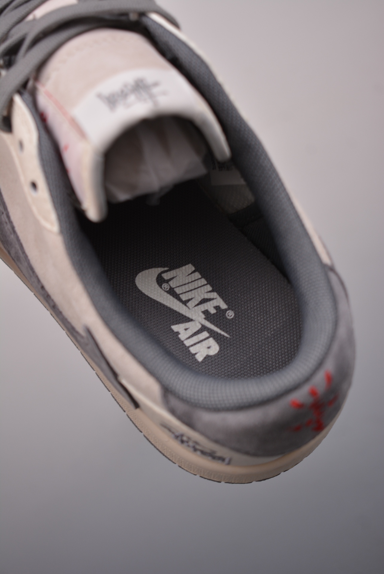 Stussy x Travis Scott x Nike Air Jordan 1 Low OG Beige Grey XZ6868-001