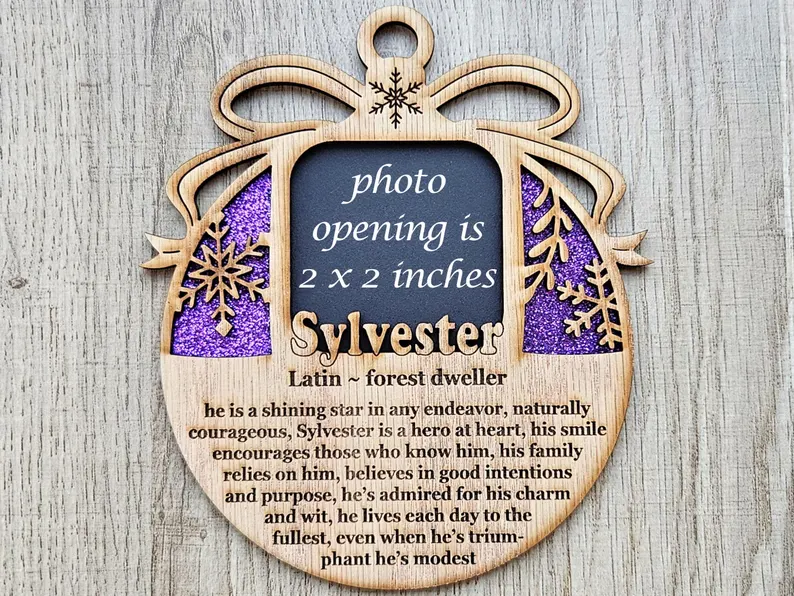 Personalized Name Meaning Christmas Ornament