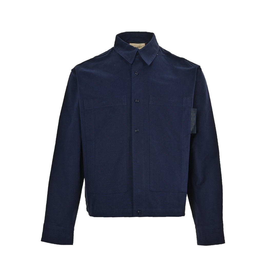 Gucci 24Fw lapel pocket canvas jacket