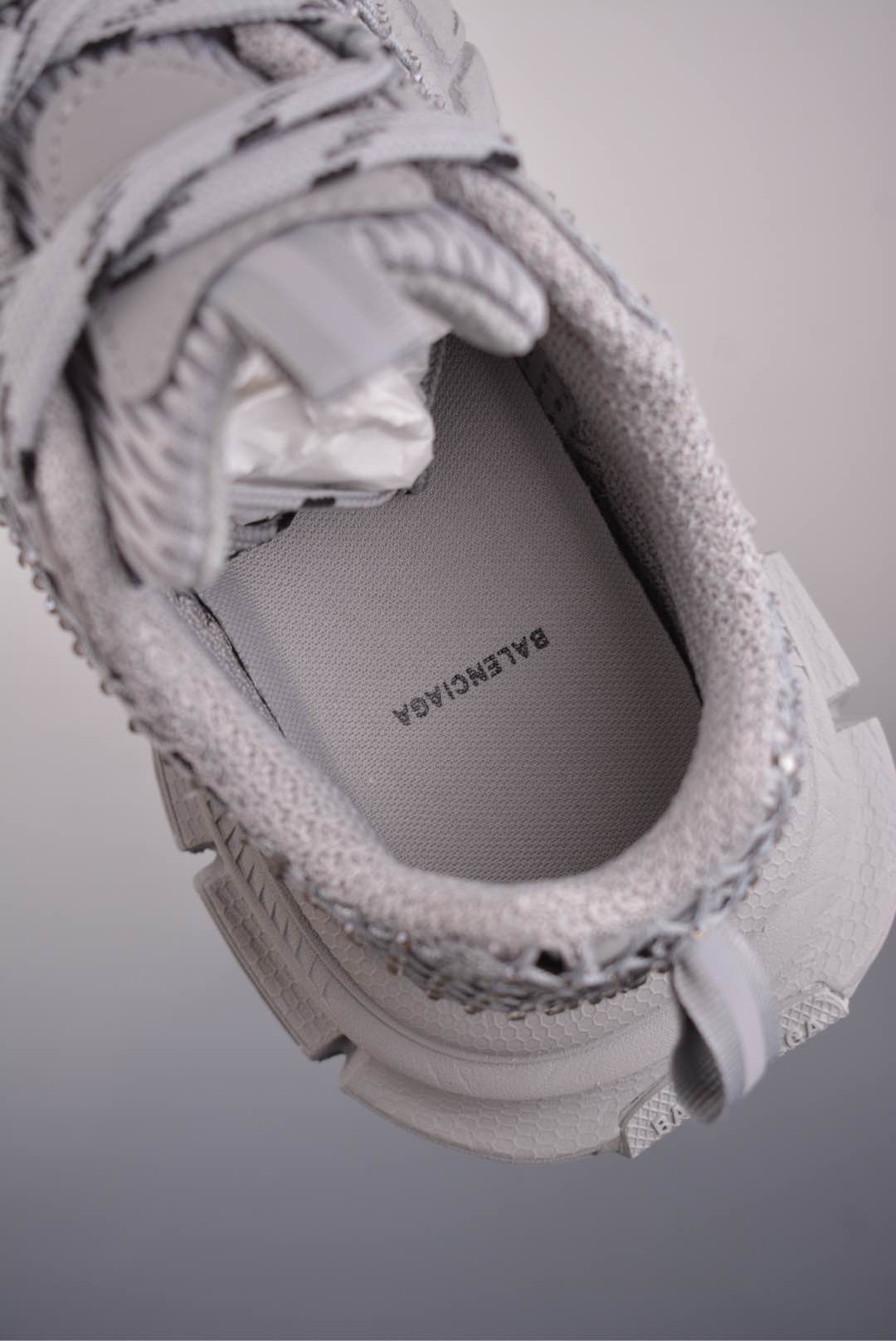 BALENCIAGA  3xl Fishnet Sneaker in Eggshell