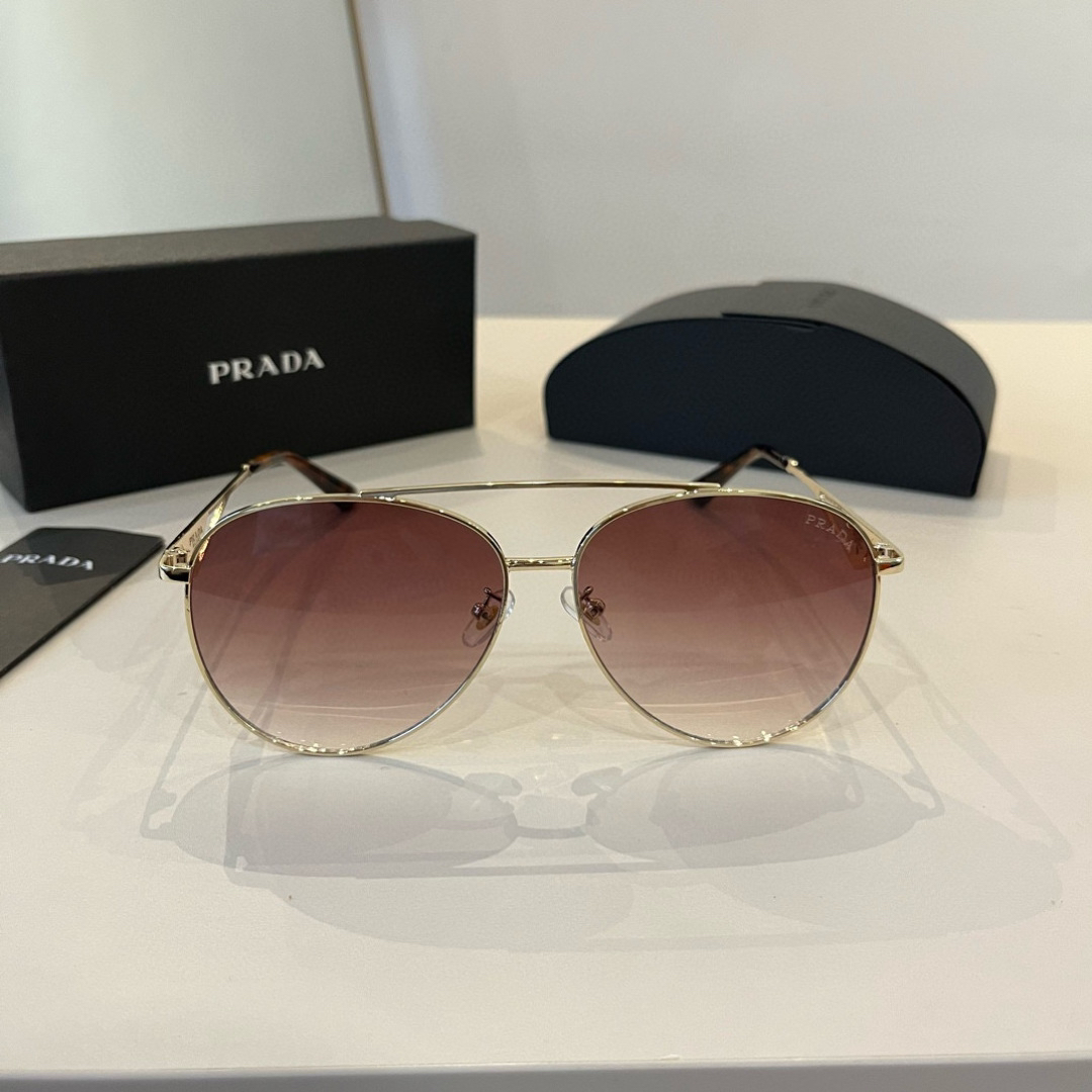 Prada round frame sunglasses