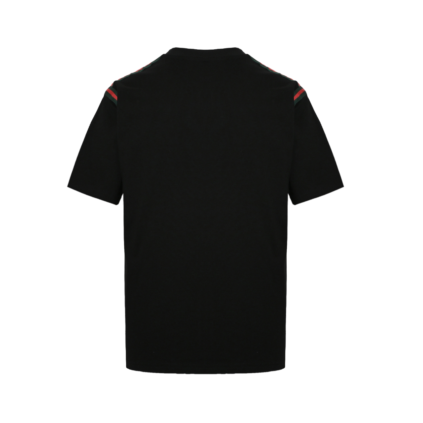 Gucci 24ss red and green ribbon embroidered small logo short sleeve