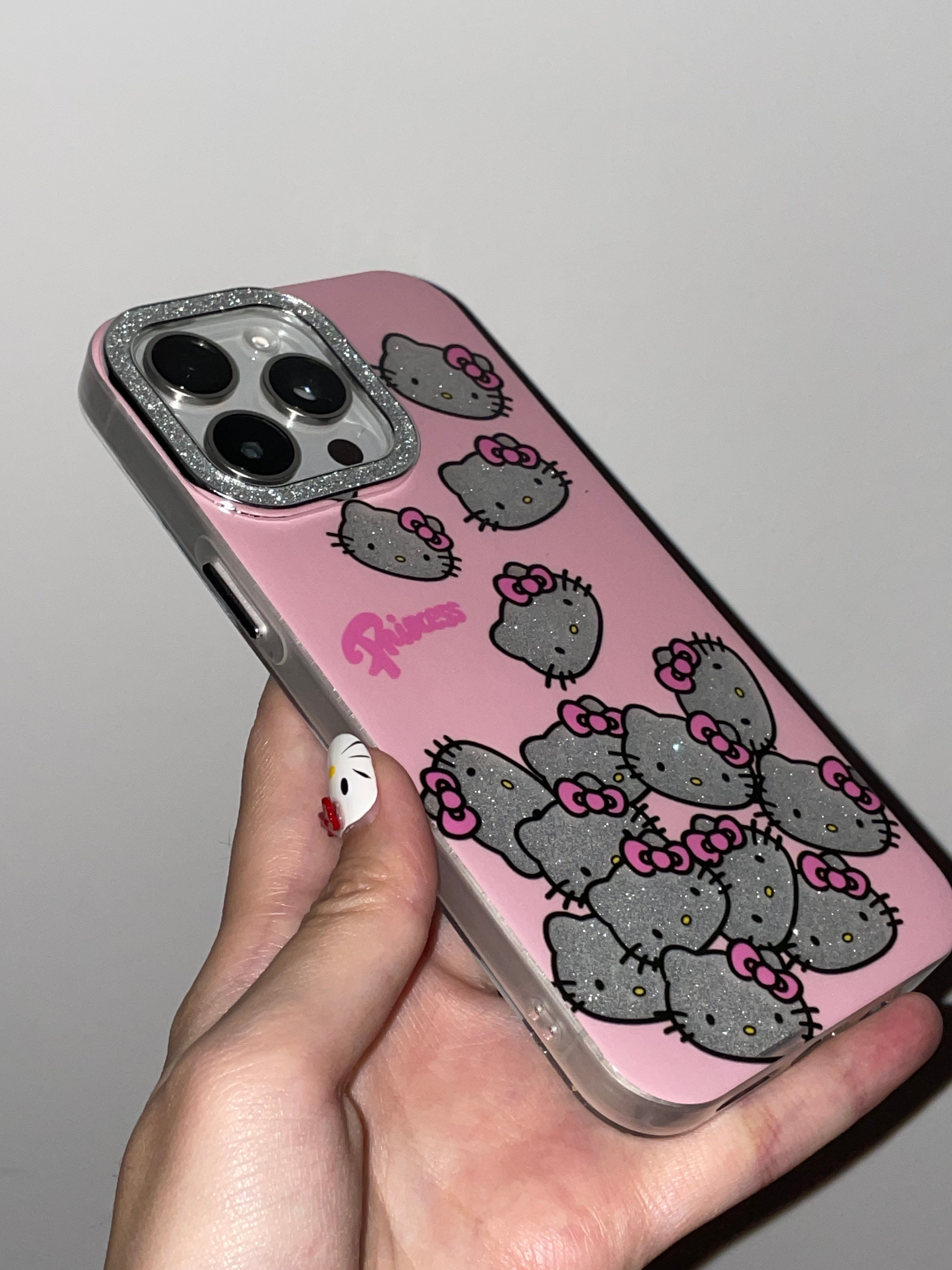 Sanrio Hellokitty Sparkling Rhinestone Cute Kawaii Phone Case