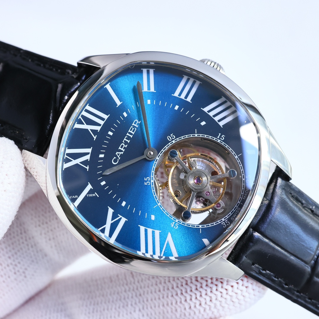 Cartier True Flywheel KF1 Rotonde de Cartier Tourbillon Cadran Love Tourbillon Watch