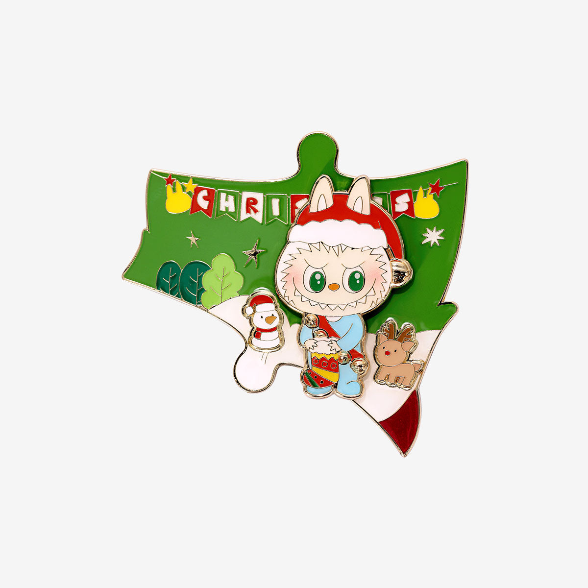 POP MART THE MONSTERS Let's Christmas Series-Fridge Magnet  [1 Blind Box]