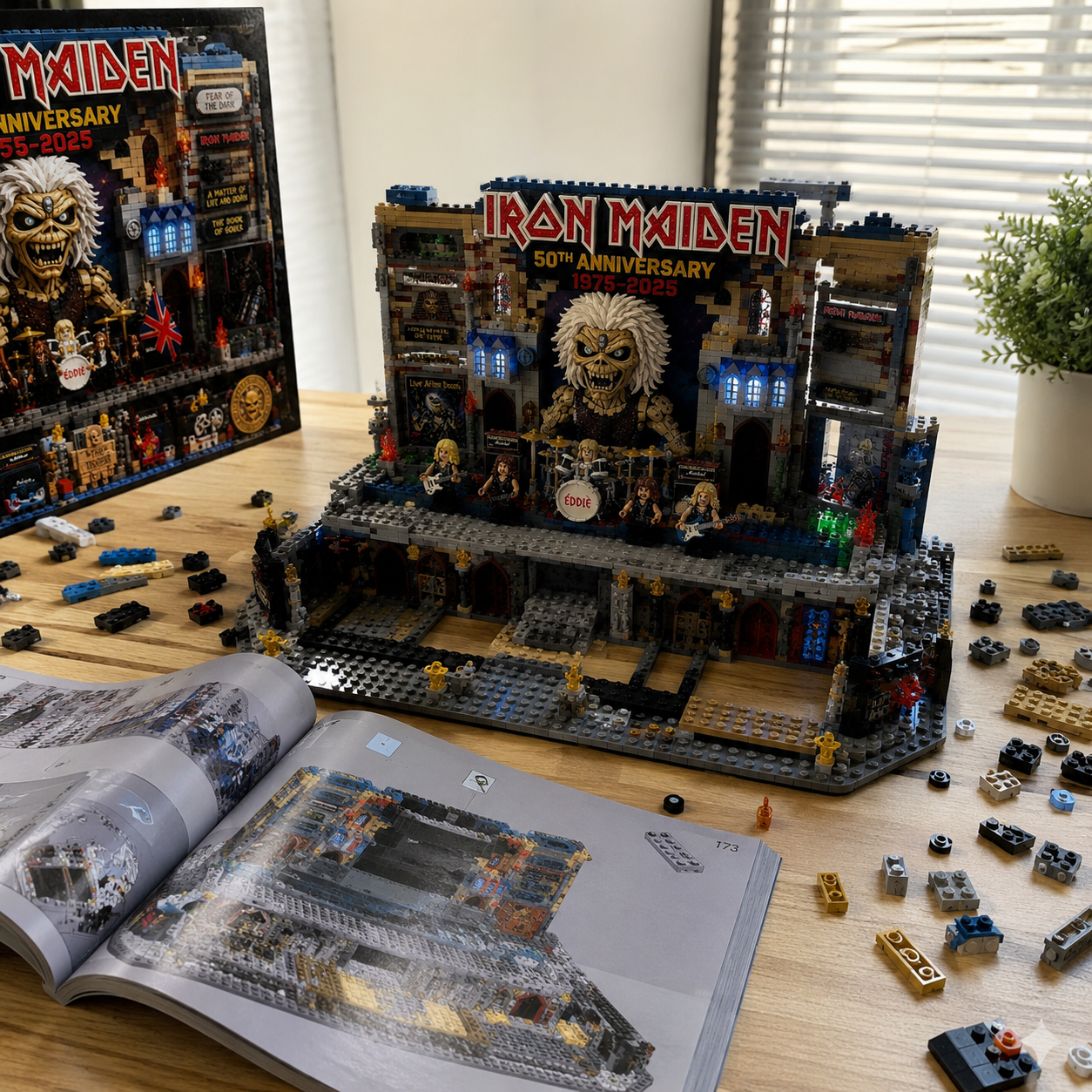Iron Maiden 50th Anniversary Temple of Eddie Collector Brick Set