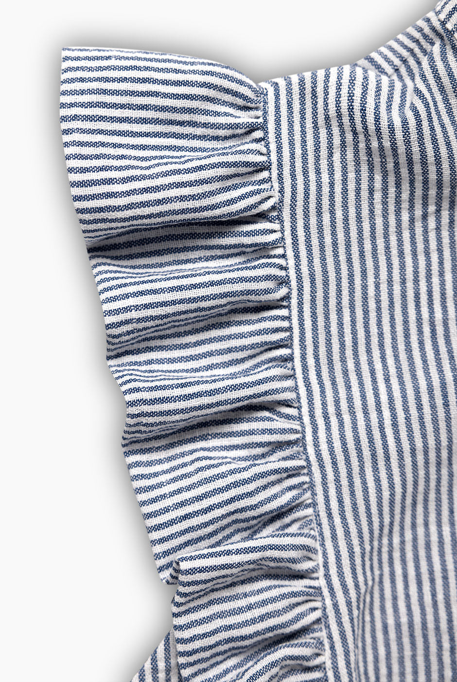 Blusa rayada de botones frontales