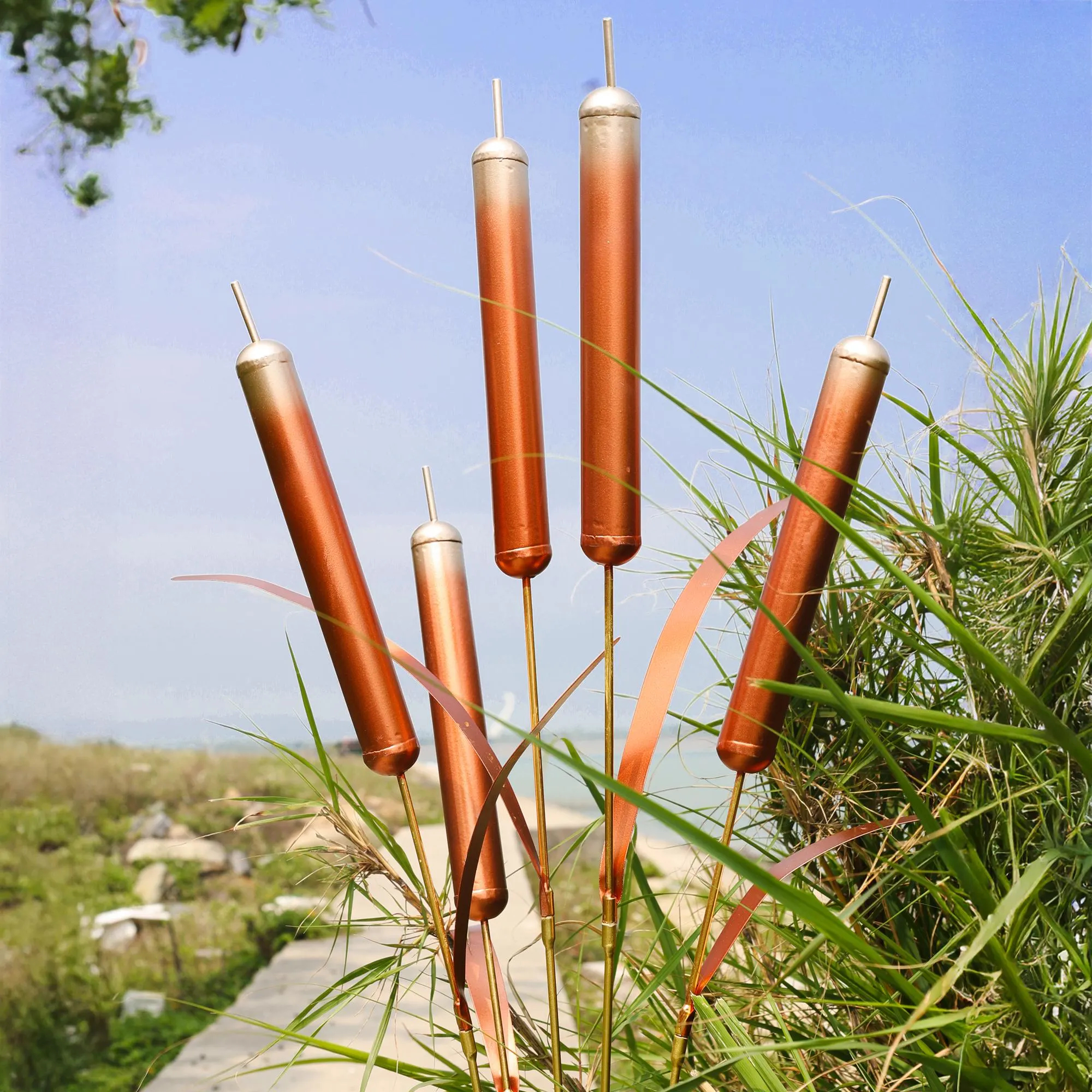 🔥ON SALE - 45% OFF🔥 Hand-Crafted Copper Cattail Wind Chimes