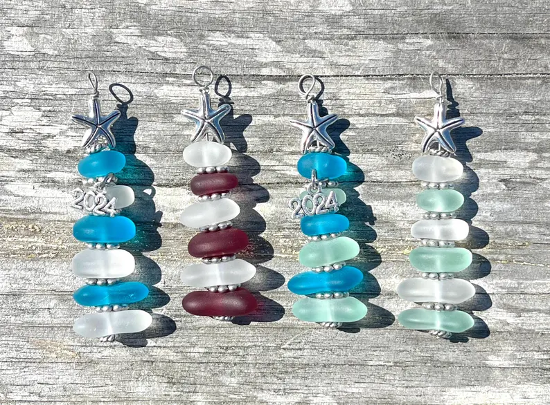 Sea Glass Tree Ornament