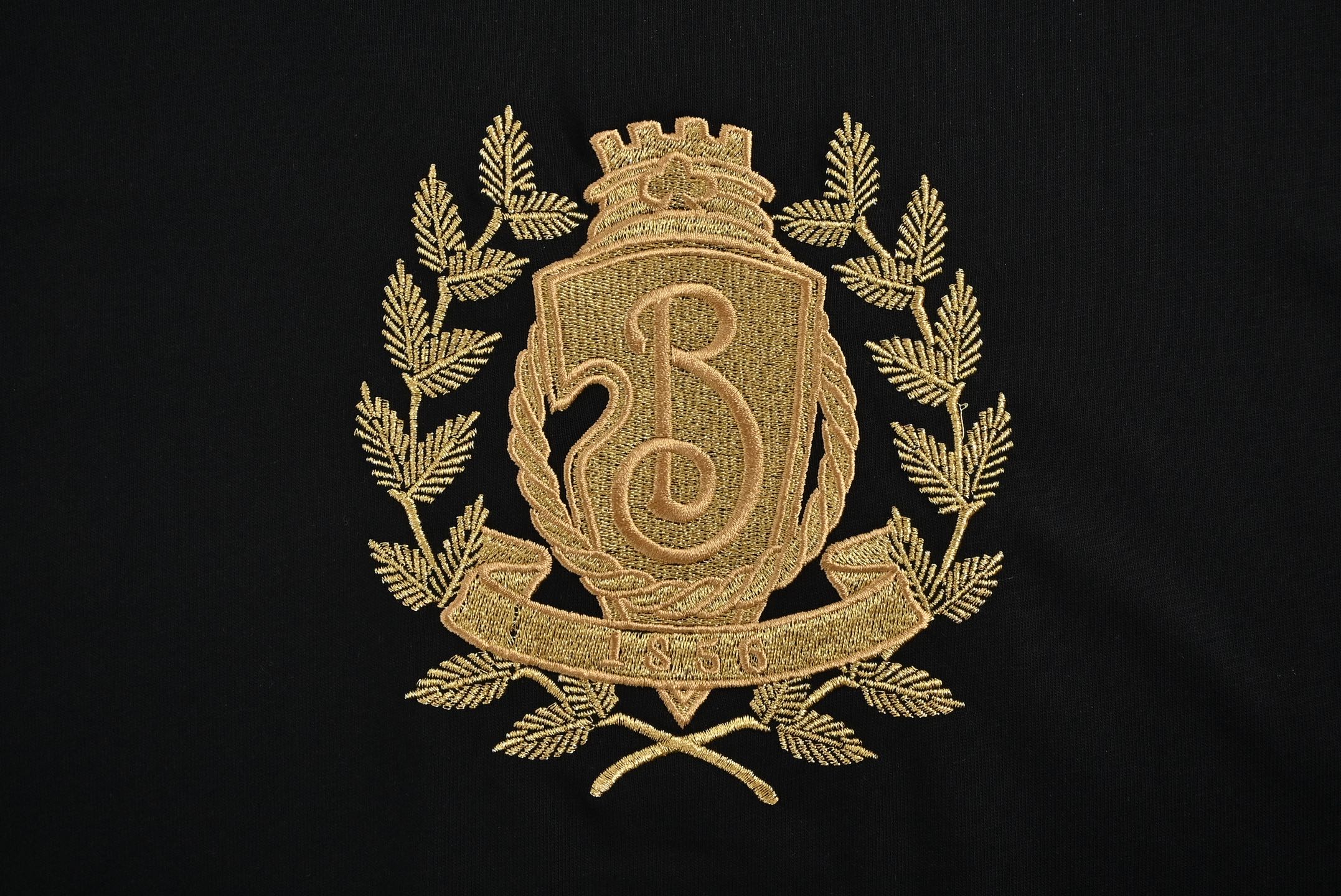 Burberry Oak Leaf Shield Logo Embroidered Short Sleeve