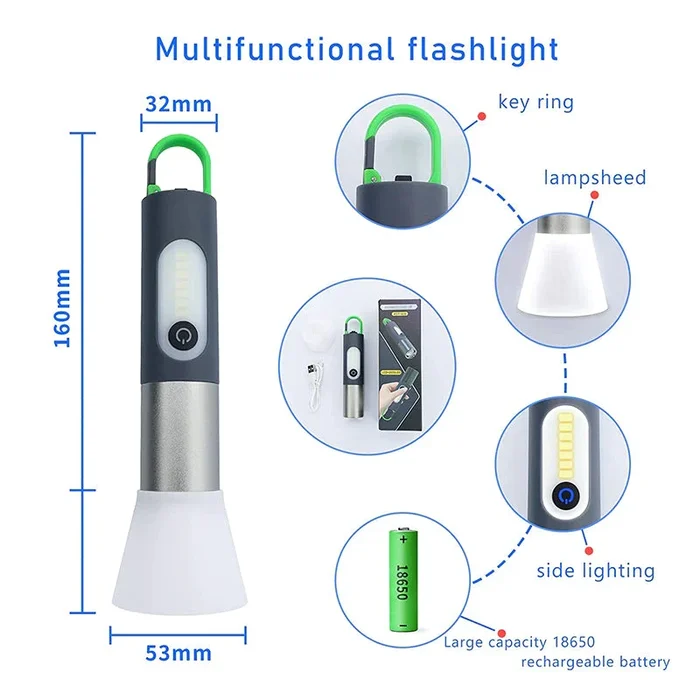 LED Rechargeable Flashlights🔥（Last day of special price, back to original price tomorrow）