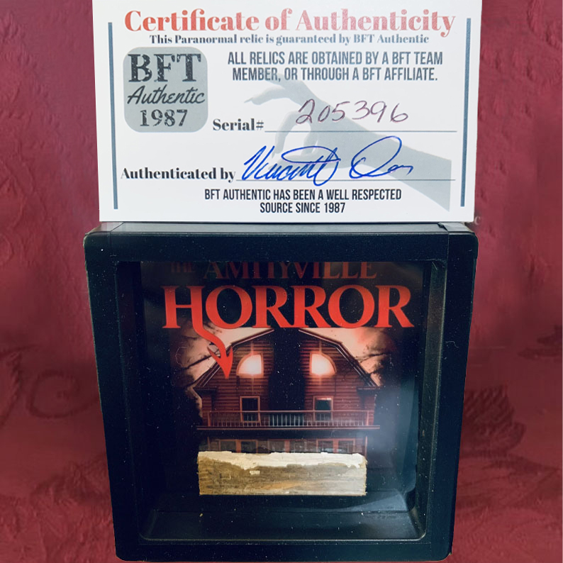 Amityville Horror House Window Historical Artifact wood relic Haunted