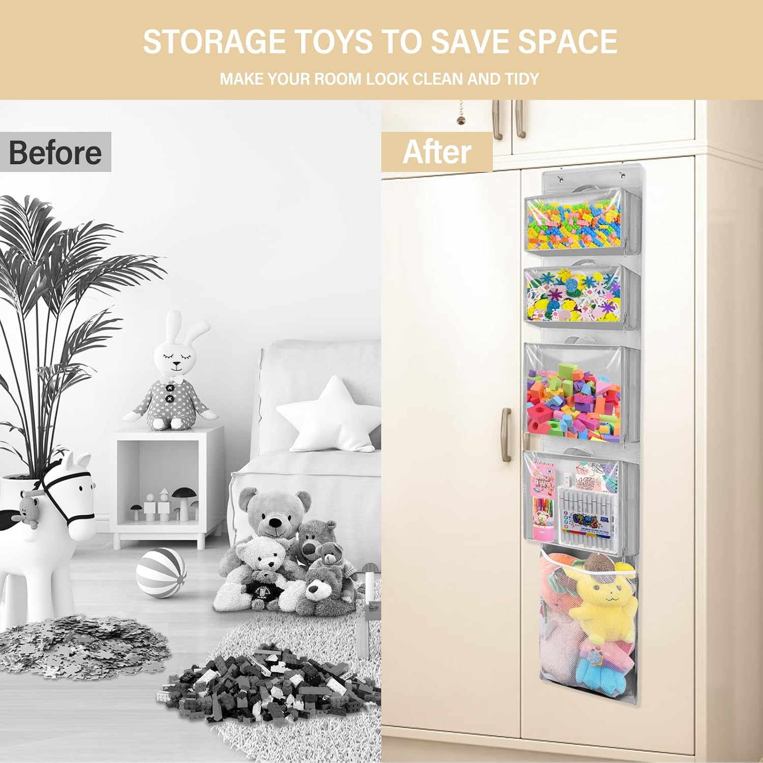 Hanging Toy Storage over Door