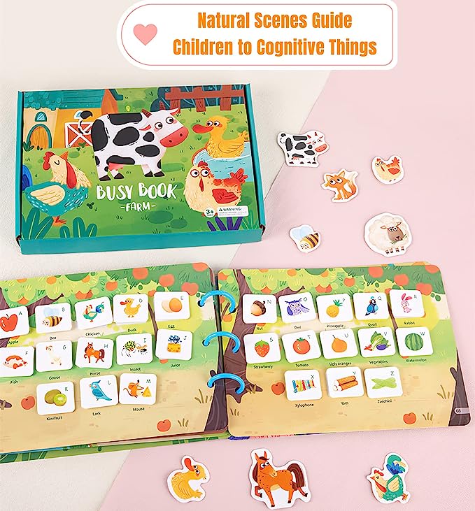 (🔥Last Day Promotion-SAVE 60% OFF)👦Children's Enlightenment Quiet Paste Book Montessori Sensory Toy Book-BUY 2 GET 10% OFF & FREE SHIPPING