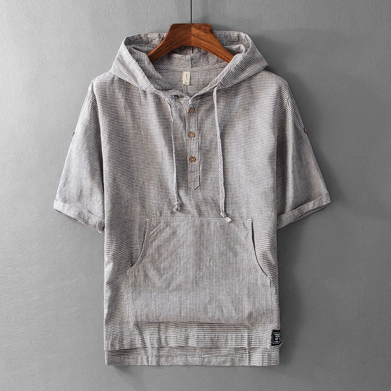 Harding Hooded Linen Shirt