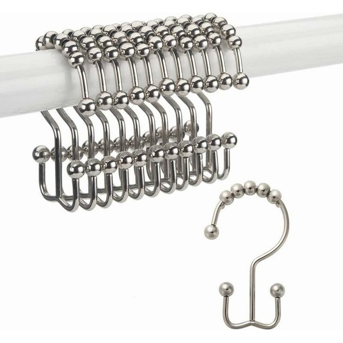 (🔥Summer Hot Sale- 49% OFF)Stainless Steel Shower Curtain Hook, 6 PCs/Set, Buy 2 Get Extra 10% OFF