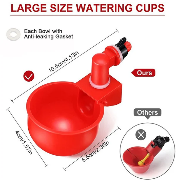 (🔥Early Christmas Sale- SAVE 48% OFF)  6PCS/SET Automatic Chicken Water Cup Waterer Kit-BUY 2 GET 1 FREE