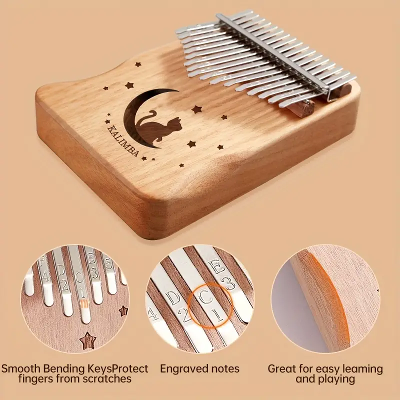 🎶🎶17-Key Kalimba Thumb Piano for Beginners