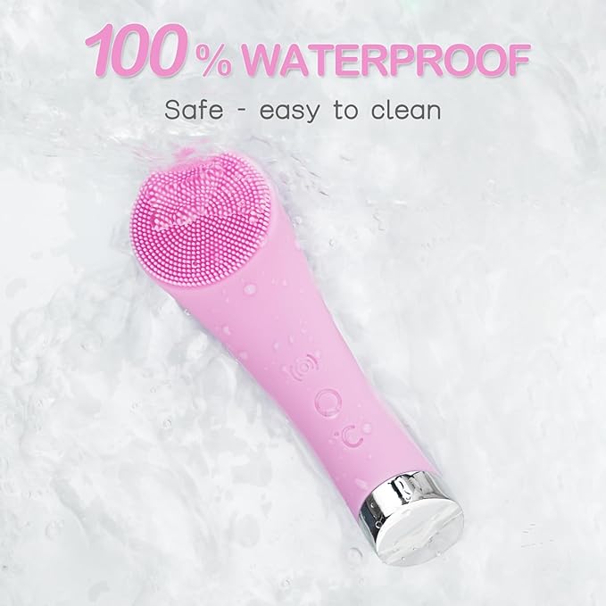 Heated sonic vibration facial cleanser (with massage function)