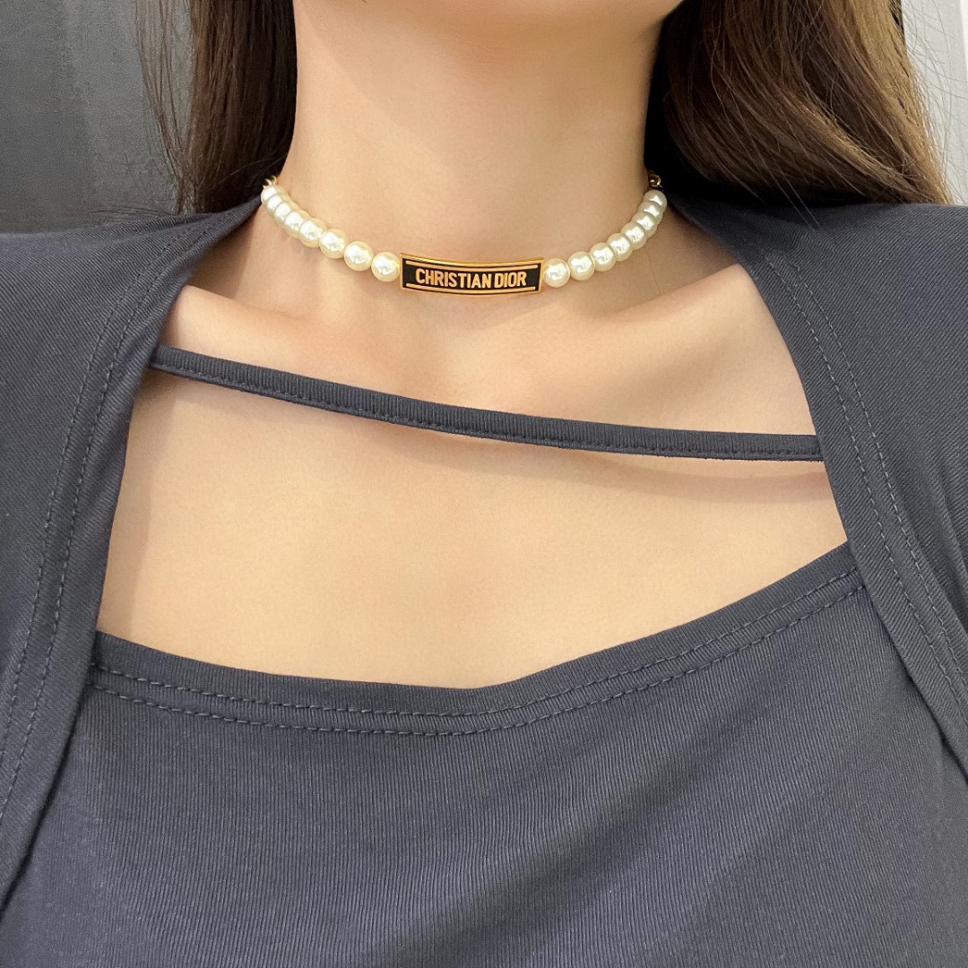 Dior Letter Brand Pearl Bracelet
