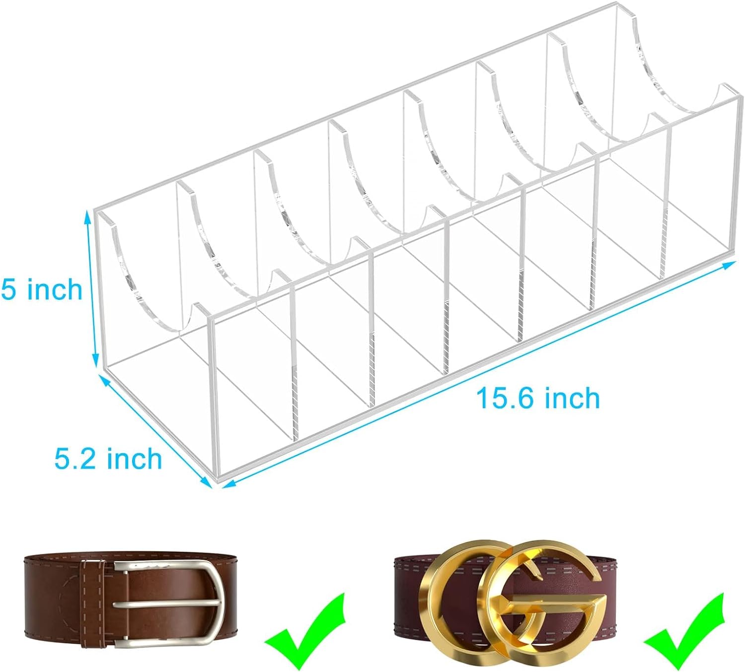 🤩Acrylic Belt Storage Holder for The Closet