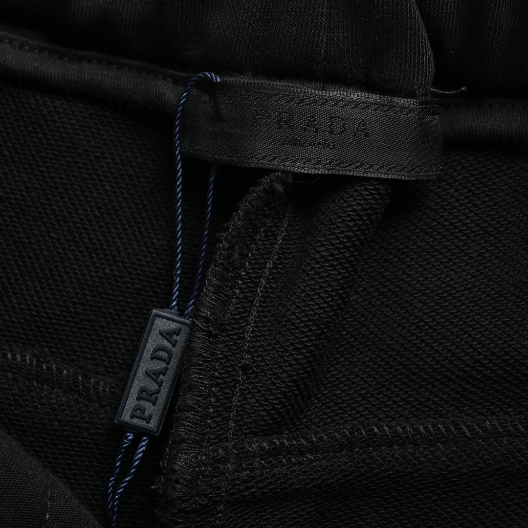 Prada belt buckle triangle logo cargo shorts