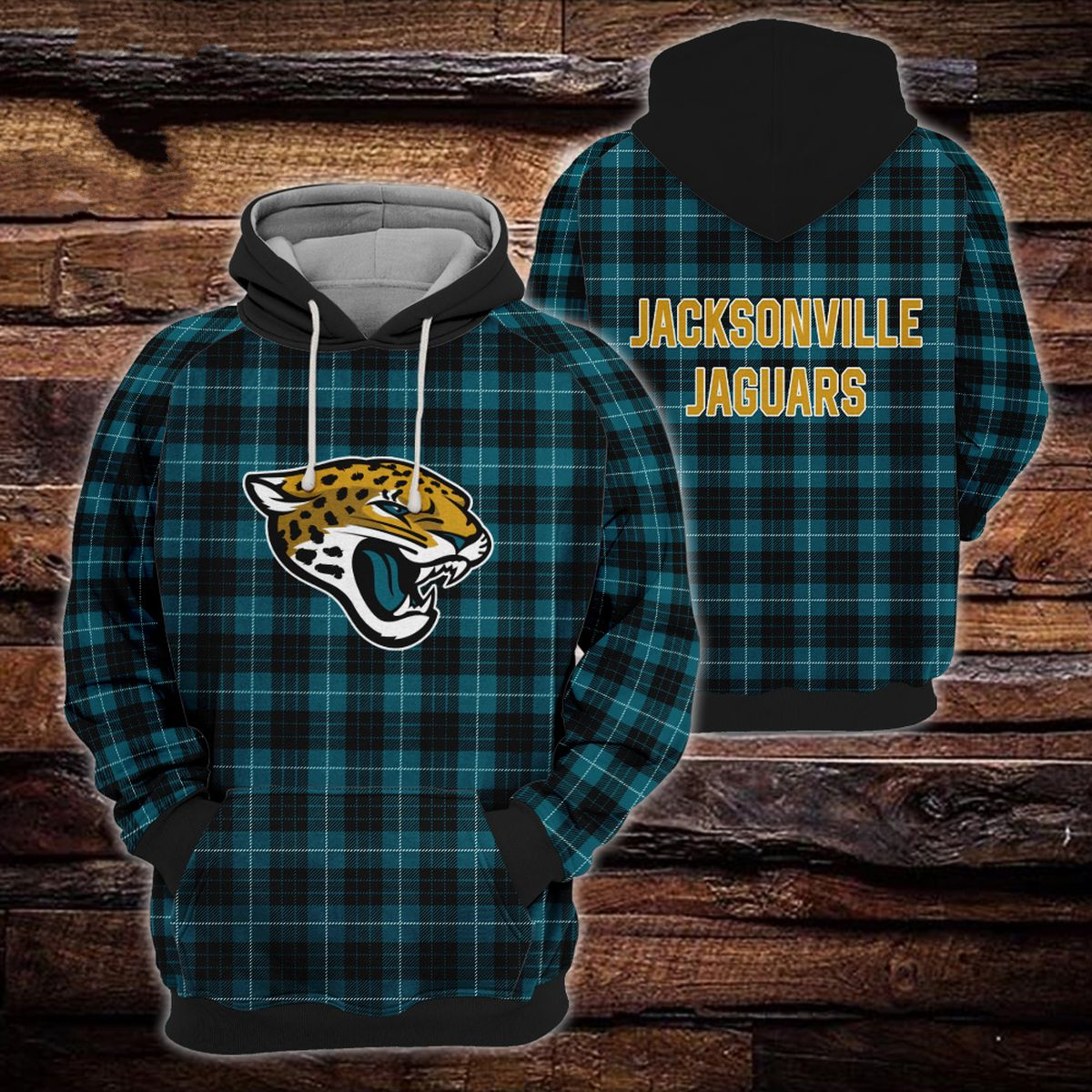 JACKSONVILLE JAGUARS 3D HOODIE SKULL101