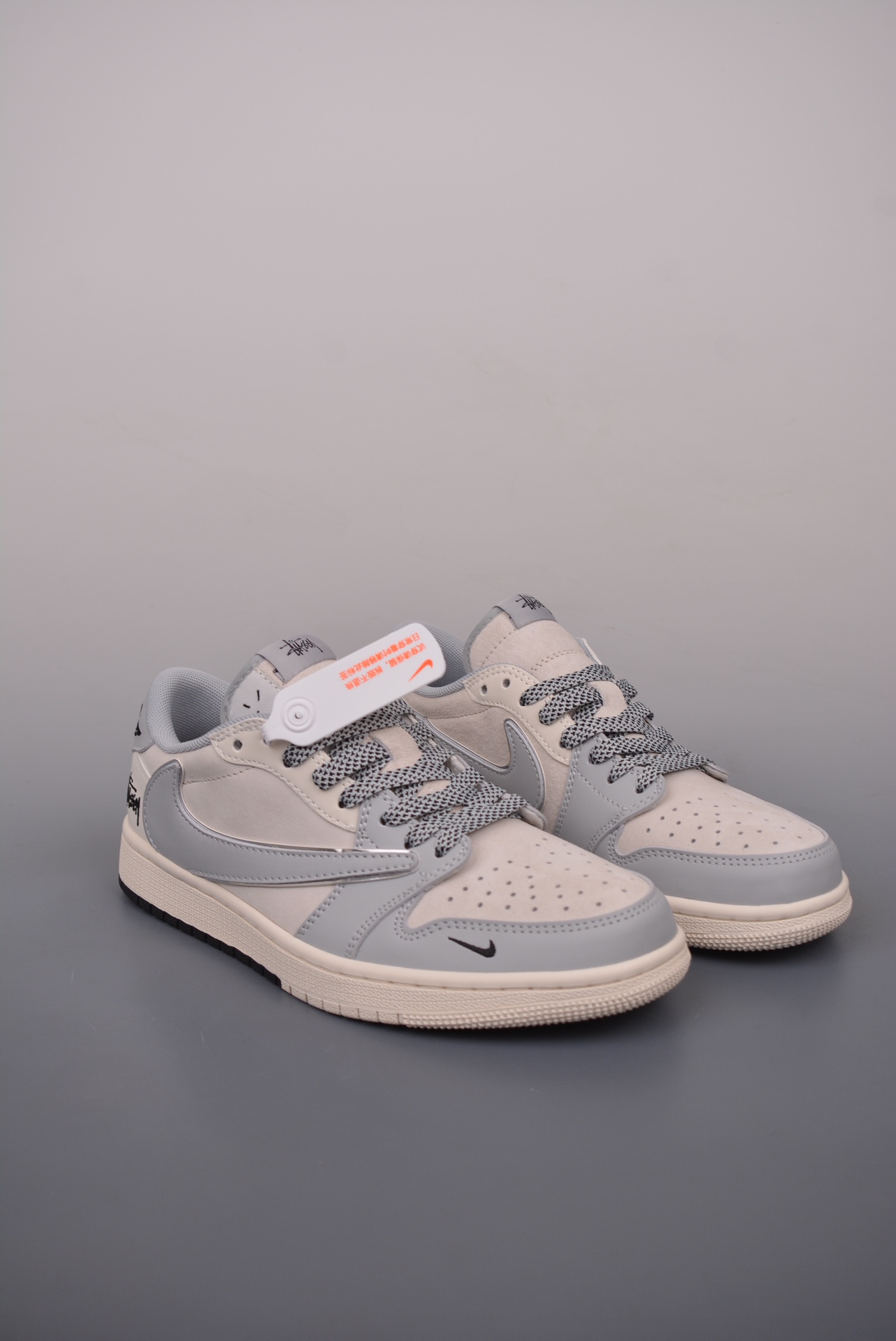 Stussy x Travis Scott x Nike Air Jordan 1 Low OG gray SJ2068-122