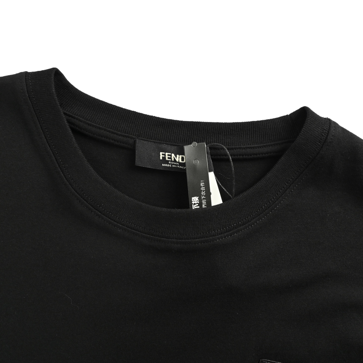 Fendi 25ss rubber logo webbing short sleeves