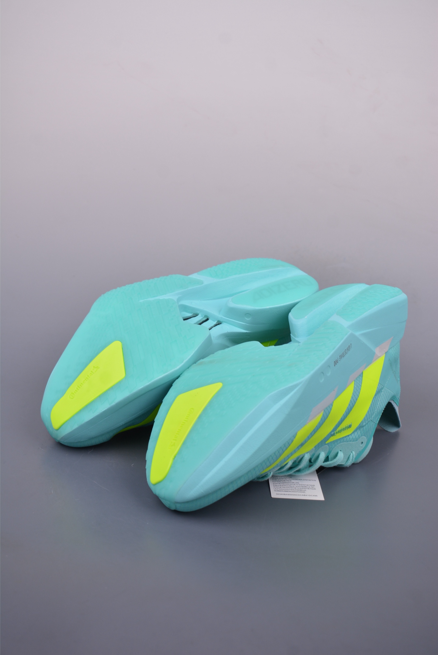 Adidas Adizero Adios Pro Evo 4 Running Shoes Network Light Blue Fluorescent Green JR1251