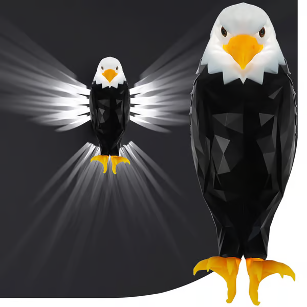 🎄🎁Christmas Pre-Sale 49% OFF🎅- Bald Eagle Wall Light with Remote Control