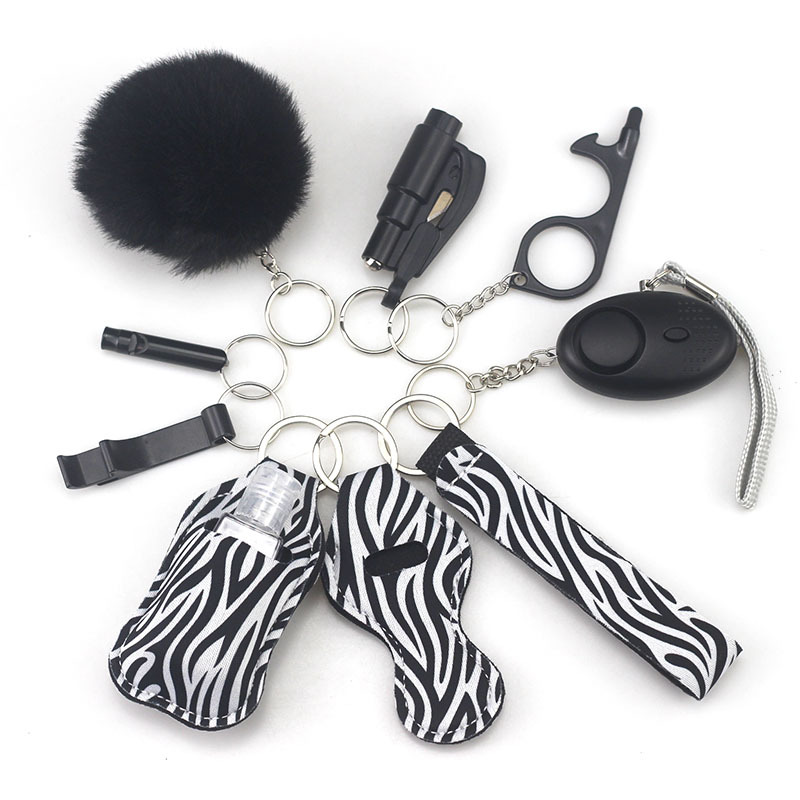 Women's Security Keychain Set, 10-Piece Security Keychain Accessories